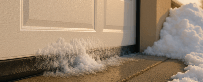 ice damage garage door