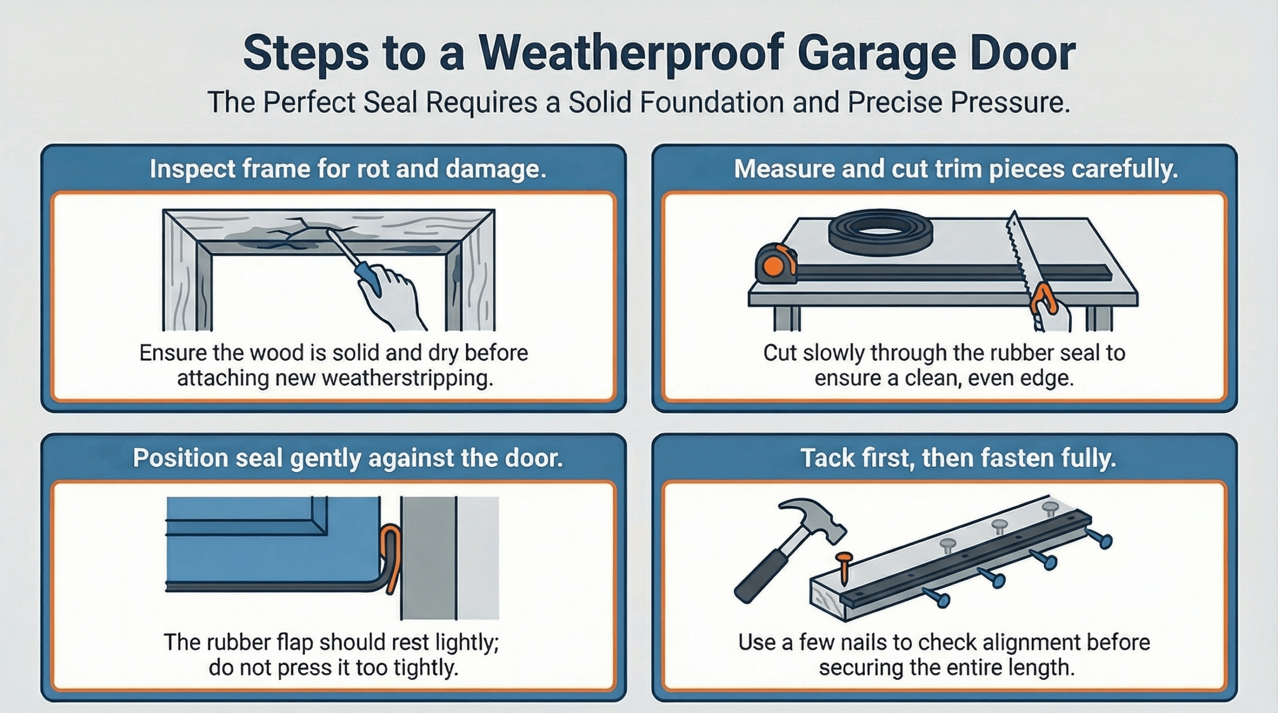 how to weatherproof garage door