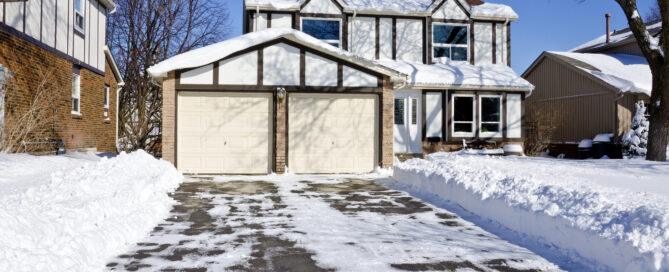 Garage door maintenance after winter