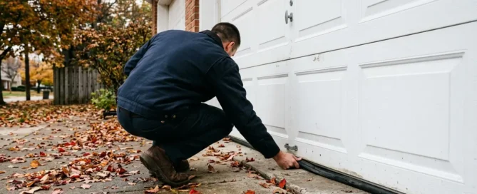 fall garage door maintenance checklist